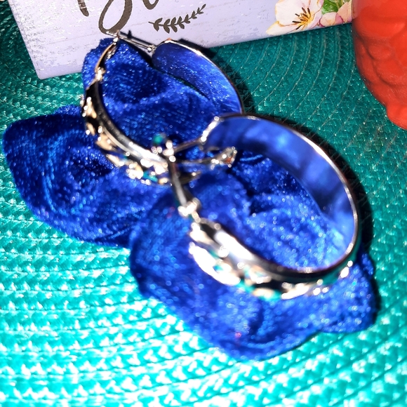 SILVER HOOP EARRINGS - Picture 6 of 15